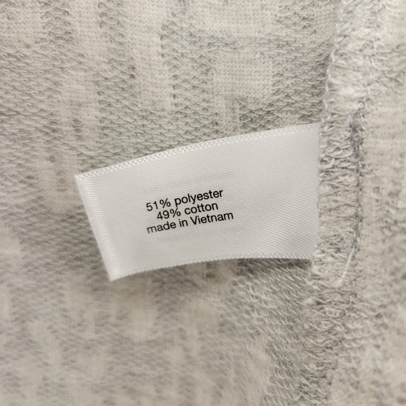 Lane Bryant Drop Shoulder Gray Animal Print Cowl Neck Sz 14/16 - Picture 2 of 5